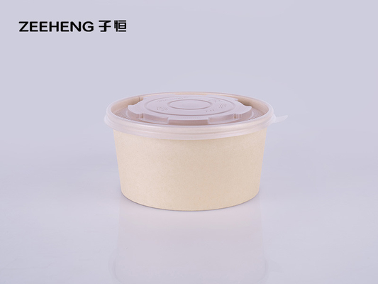 প্লাস্টিকের ঢাকনা সহ LFGB 32oz বায়ো ব্যাম্বু ফাইবার সালাদ বাটি